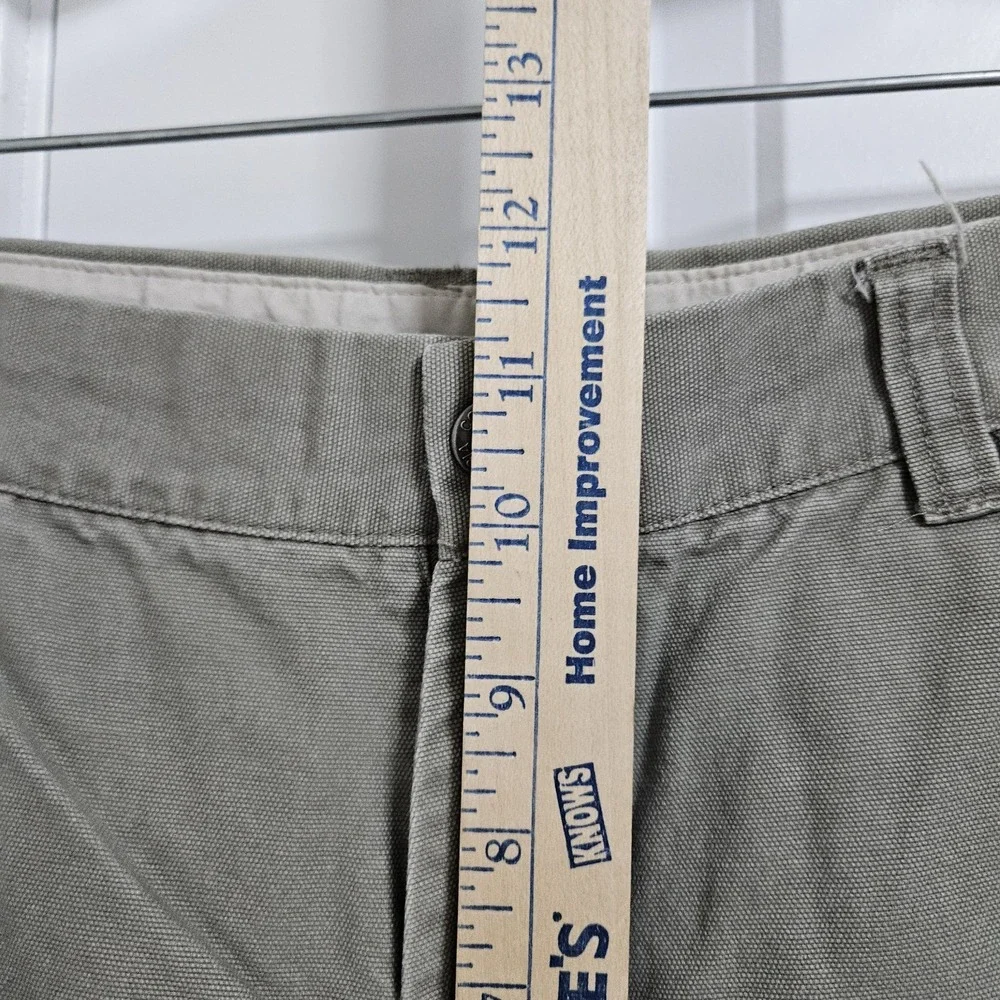Columbia Pants Mens 34x32 Green Canvas Outdoor Utility Straight Leg GoGorpcore